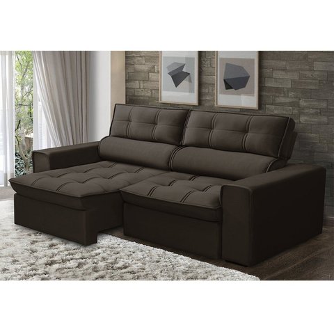 Sofá Retrátil e Reclinável 3 Lugares 180cm