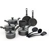 Jogo de Panela Ceramica Antiaderente Indução Mimo Style Pratic Cook Grafite 10 Peças Panelas e Utens - 1