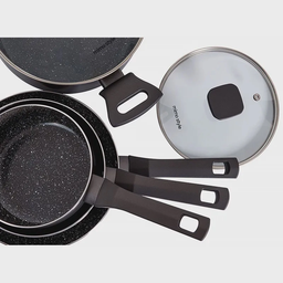 Jogo de Panela Ceramica Antiaderente Indução Mimo Style Pratic Cook Grafite 10 Peças Panelas e Utens - 2