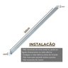 Luminária Linear 120cm Cristal Led 50w Sobrepor Branco Neutro 4000k Bivolt - 7