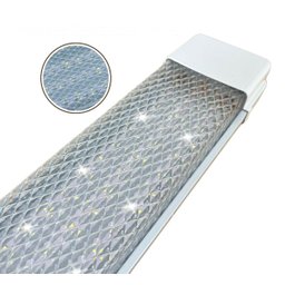 Luminária Linear 120cm Cristal Led 50w Sobrepor Branco Neutro 4000k Bivolt - 2