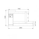 Ver imagem 3 de Treliche Solteiro 1 Porta 2 Gavetas Espresso Móveis