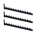 Ver imagem 2 de Kit Três Araras Rt Inclinadas 40cm Fixa de Parede Aço Resistente Alta Durabilidade Closets Lojas