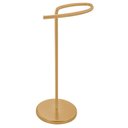 Ver imagem 1 de Porta Toalha Toalheiro Banheiro Bancada Dourado Aço Inox Lavabo Casa Organização