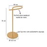 Porta Toalha Toalheiro Banheiro Bancada Dourado Aço Inox Lavabo Casa Organização - 2