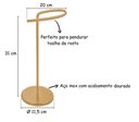 Ver imagem 2 de Porta Toalha Toalheiro Banheiro Bancada Dourado Aço Inox Lavabo Casa Organização