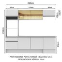 Ver imagem 4 de Cozinha Completa Diamante com Armário Balcão e Tampo Madesa