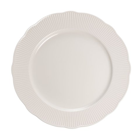 Prato Raso Perle em Porcelana Branca 27cm L’hermitage