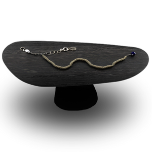 Mesa Oval Organica em Ébano 160x90 Modelar Moveis Mesa de Jantar Orgânica