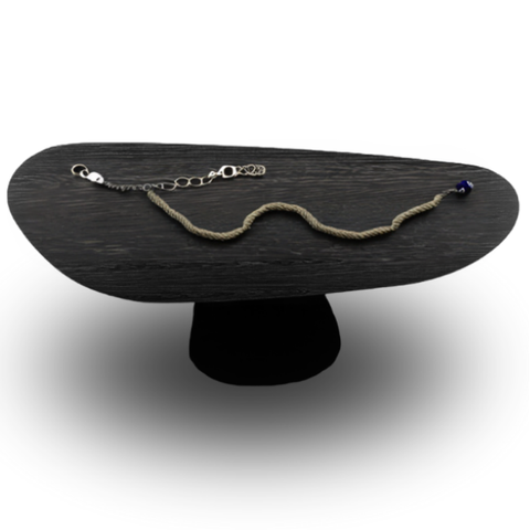 Mesa Oval Organica em Ébano 160x90 Modelar Moveis Mesa de Jantar Orgânica