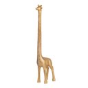 Ver imagem 1 de Escultura Decorativa Girafa em Poliresina Dourada 42cm 22812 Mart