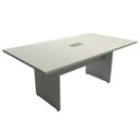 Ver imagem 2 de Mesa Reunião Corporativa 200cm X 90cm C/ Caixa de Tomada F5 Cor:cinza