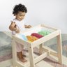 Mesa Infantil Sensorial Montessoriana Natural Branco - 6