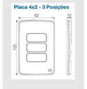 Ver imagem 3 de Placa 4x2 3 Posições Marrom Composé Weg