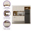 Ver imagem 5 de Cozinha Compacta Aura 8 Portas com Nicho Integrado Praticidade Fácil Limpeza
