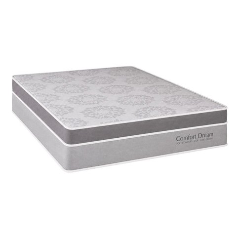 Colchão King Sr Life Confort Dream Espuma D28 193x203x28cm Cinza