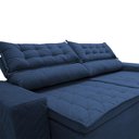 Ver imagem 4 de Sofá Retrátil e Reclinável 2,30m Cama Inbox Cielo Tecido Velusoft Azul