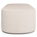 Ver imagem 6 de Kit 02 Puffs Decorativos Orgânico para Living Quarto 100cm Doha W01 Linho Cru - Lyam Decor