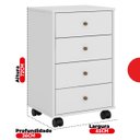 Ver mais imagens de Gaveteiro 4 Gavetas Presence 