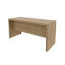 Ver imagem 5 de Mesa para Escritório 155cm com 3 Gavetas Reversível Amêndoa