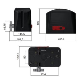 Motor Para Portão Eletronico Deslizante Garen 1/4 Dz Casa Light 127v 2 Controles Voltagem:127v - 7