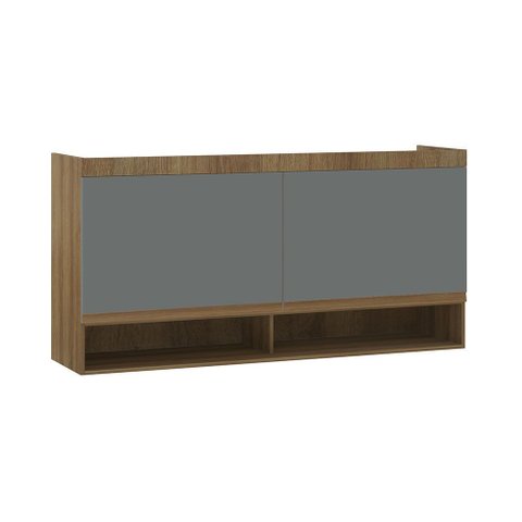 Armário Aéreo Maleiro Modulado 2 Portas 165cm Veneza Luciane Móveis