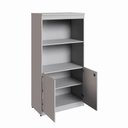 Ver mais imagens de Estante Armário para Escritório 2 Portas com Chave 1 Prateleira 80cm Cinza F5 Office