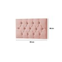 Ver mais imagens de Cabeceira Painel Estofada Paris Suede Rosa Solteiro 90cm para Cama Box
