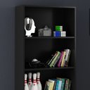 Ver imagem 4 de Armario Estante Multiuso 5 Prateleira Me4141 Preto Tecno Mobili