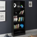 Ver imagem 2 de Armario Estante Multiuso 5 Prateleira Me4141 Preto Tecno Mobili