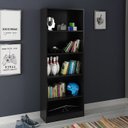 Ver imagem 5 de Armario Estante Multiuso 5 Prateleira Me4141 Preto Tecno Mobili