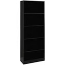 Ver imagem 1 de Armario Estante Multiuso 5 Prateleira Me4141 Preto Tecno Mobili