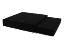 Ver imagem 1 de Cama Box Queen Bipartido C/ Cama Auxiliar Suede 40x158x198 - Santo Box:preto