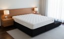 Ver imagem 2 de Cama Box Queen Bipartido C/ Cama Auxiliar Suede 40x158x198 - Santo Box:preto