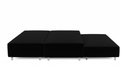 Ver imagem 3 de Cama Box Queen Bipartido C/ Cama Auxiliar Suede 40x158x198 - Santo Box:preto