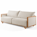 Ver imagem 2 de Sofá Living Fixo Pulse 1,9m Molas Bonnel Espuma D28 - Bege