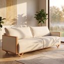 Ver imagem 1 de Sofá Living Fixo Pulse 1,9m Molas Bonnel Espuma D28 - Bege