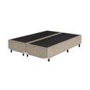 Ver imagem 1 de Base Box Queen Bipartido Suede Bege 38x158x198