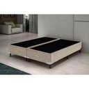 Ver imagem 2 de Base Box Queen Bipartido Suede Bege 38x158x198