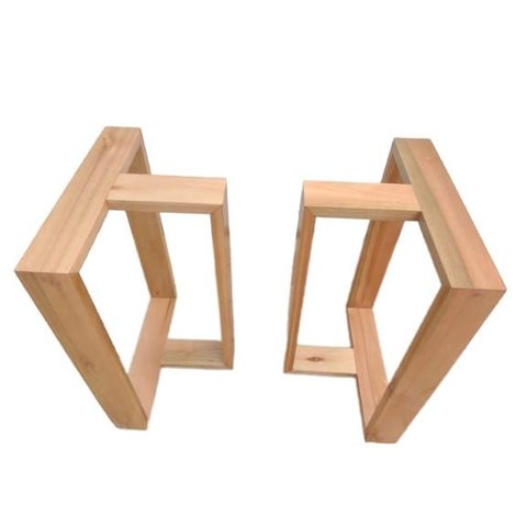 Base de Mesa Conjunto Madeira Maciça Eucalipto