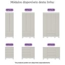 Ver imagem 4 de Berço Americano 3 em 1 com Colchão Incluso e Cômoda 4 Gavetas Dengo Multimóveis Mp4702