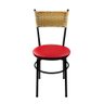 Cadeira para Cozinha Viena Palha Vermelho - 6