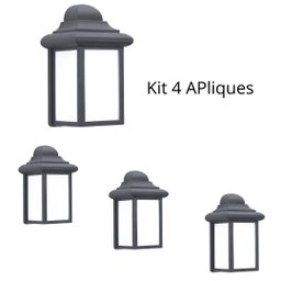 Arandela Muro 3 faces em alumínio injetado - 6