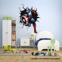 Ver imagem 1 de Adesivo de Parede Capitão América:48 X 60 Cm