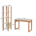 Ver imagem 2 de Kit Escritório Mesa e Estante Industrial 100% MDF Pradel