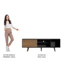 Ver imagem 7 de Rack Madesa Dubai para TV até 65 Polegadas com Pés Preto/Rustic D85Z Cor:Preto/Rustic/Rustic