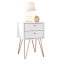 Ver imagem 2 de Mesa de Cabeceira 2 Gavetas Retro Bled
