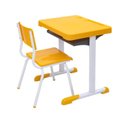 Ver imagem 4 de Kit Escolar Individual Amarelo Mesa e Cadeira Infantil 03 a 06 Anos