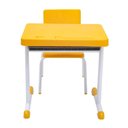 Ver imagem 3 de Kit Escolar Individual Amarelo Mesa e Cadeira Infantil 03 a 06 Anos