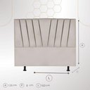 Ver imagem 3 de Cabeceira Cama Box Queen 160 Cm Noah em Linho com Frame Cor:cinza Claro